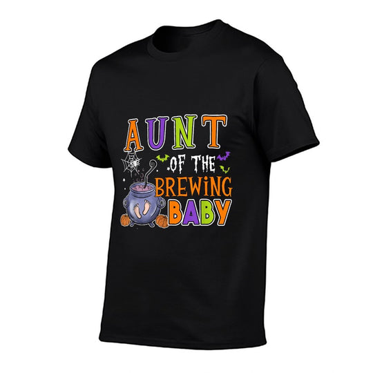 Aunt of Brewing Baby Halloween Theme Baby Shower Spooky  Classic T-Shirt