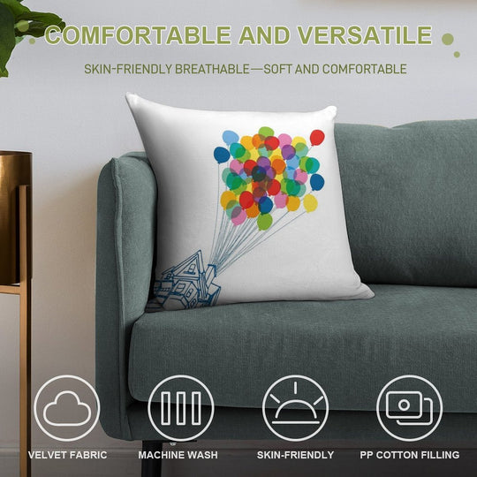 Up There - Up Soft Ultra-Soft Texture Throw Pillow