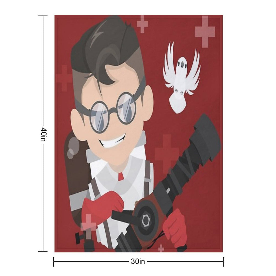 Team Fortress 2  The Medic Gift-ready Throw Blanket