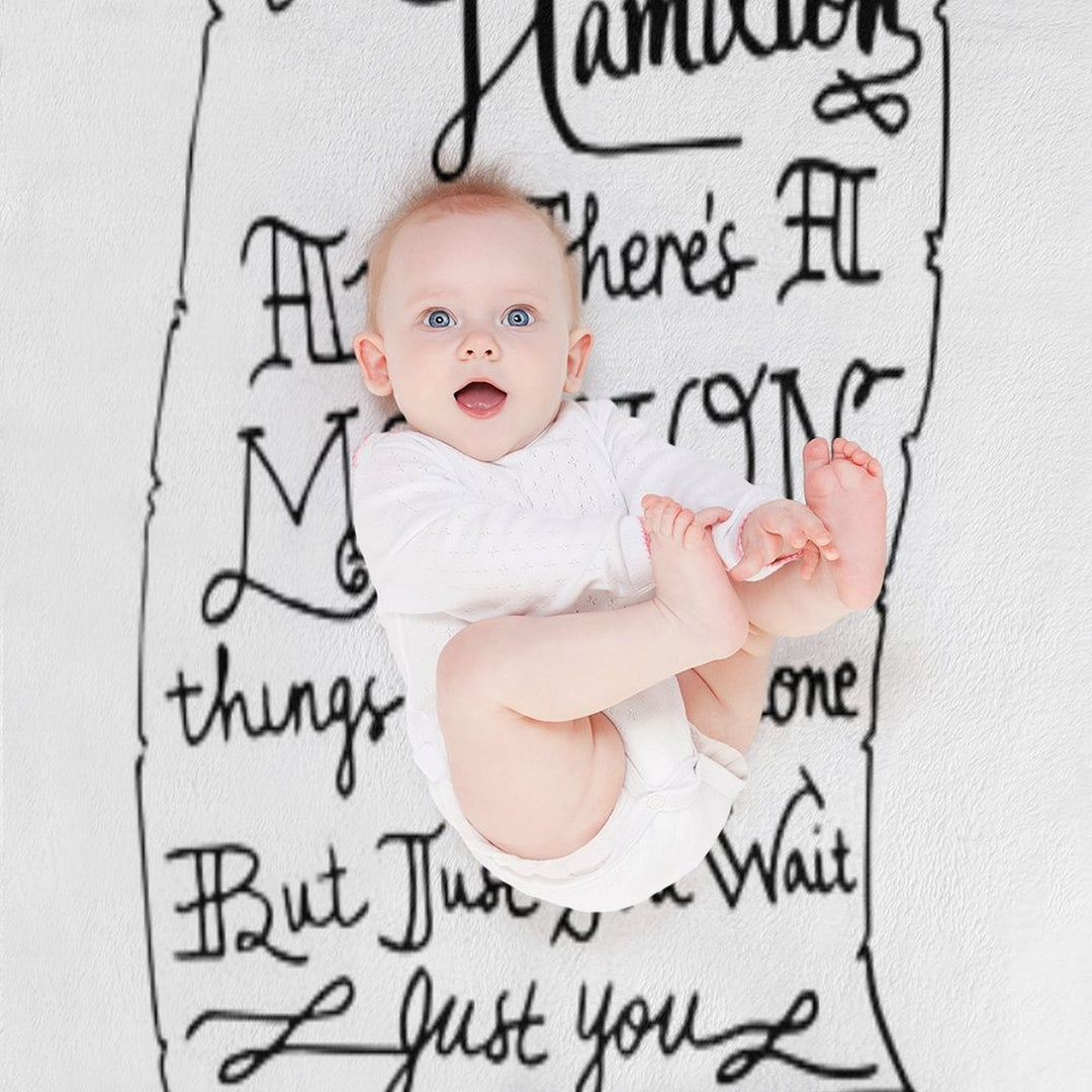 Alexander Hamilton Scroll Gift-ready Throw Blanket