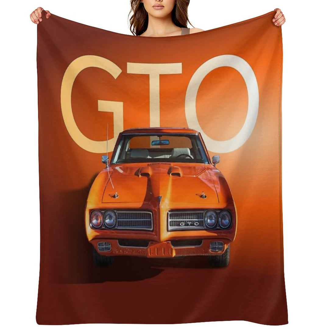 1969 Orange GTO Comfort Throw Blanket