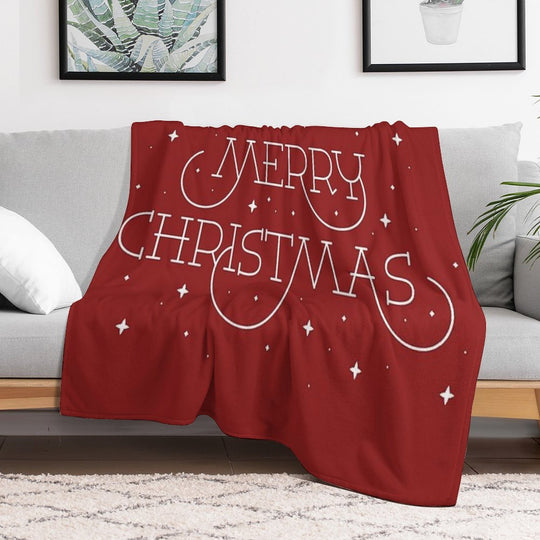Merry Christmas Shrink-resistant Throw Blanket