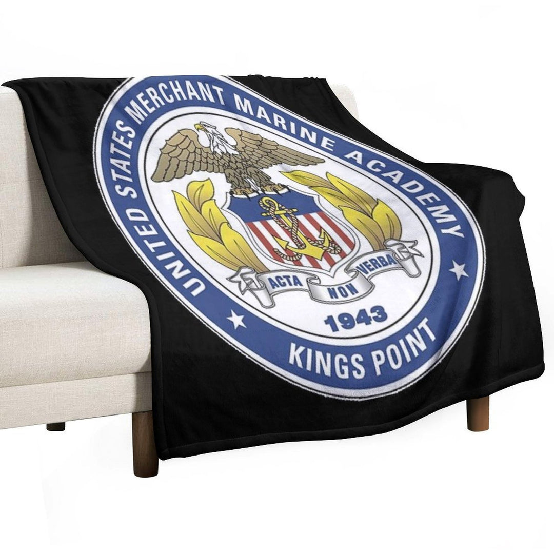 Merchant Marine Academy Logo Gift-ready Throw Blanket