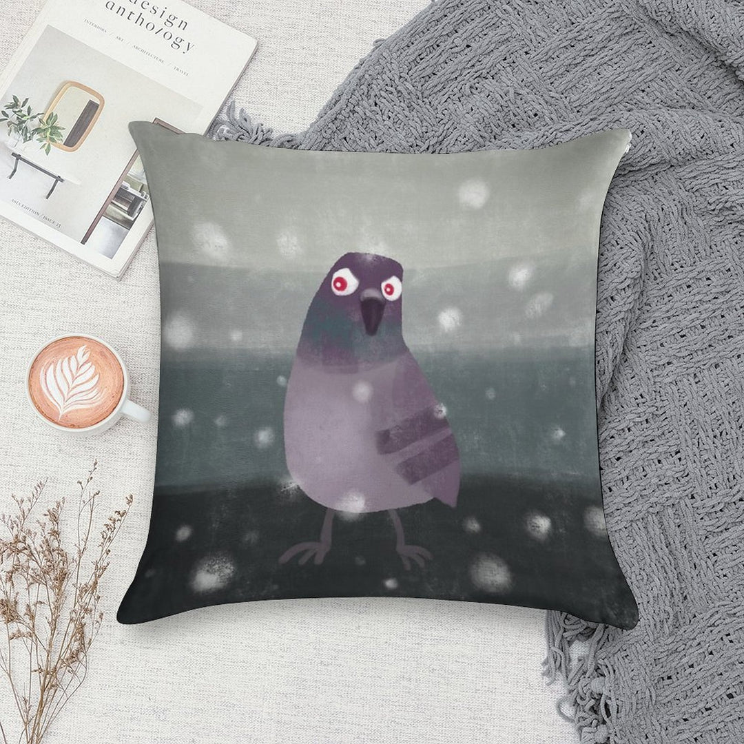 Angry Pigeon Soft Multiple Sizes Throw Pillow