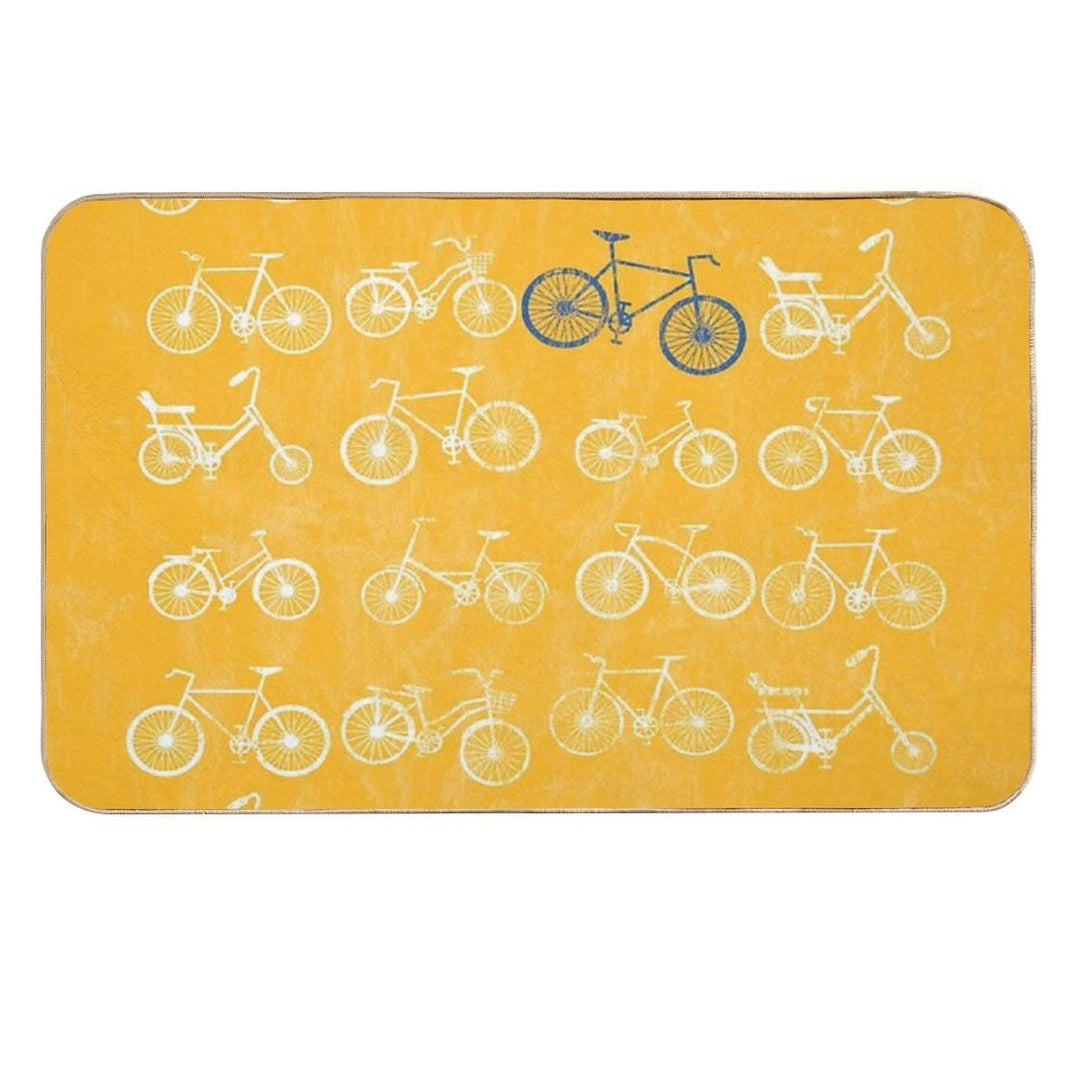 Grungy Bicycle Collection  Odorless Bath Mat