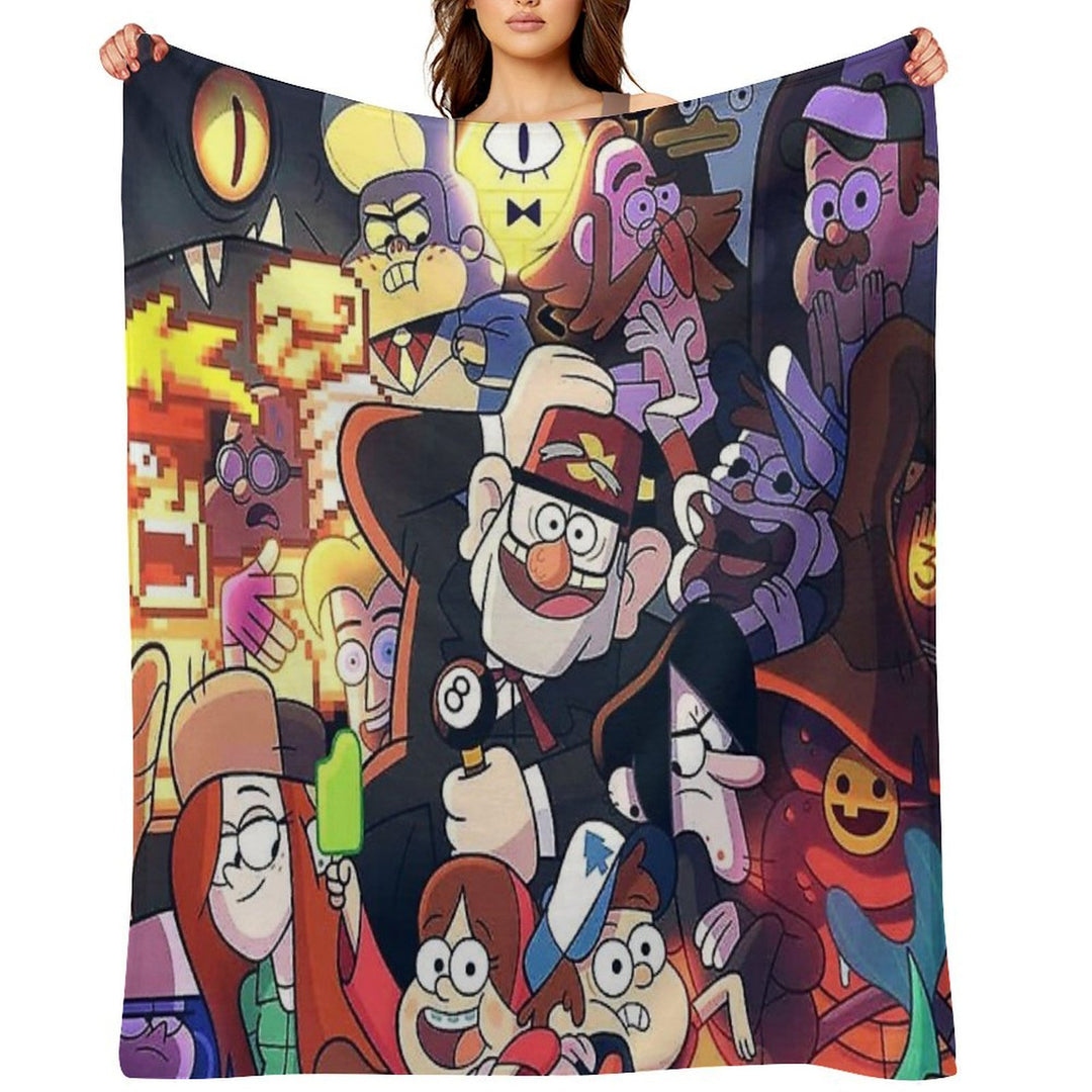 Gravity Falls Easy Care Throw Blanket