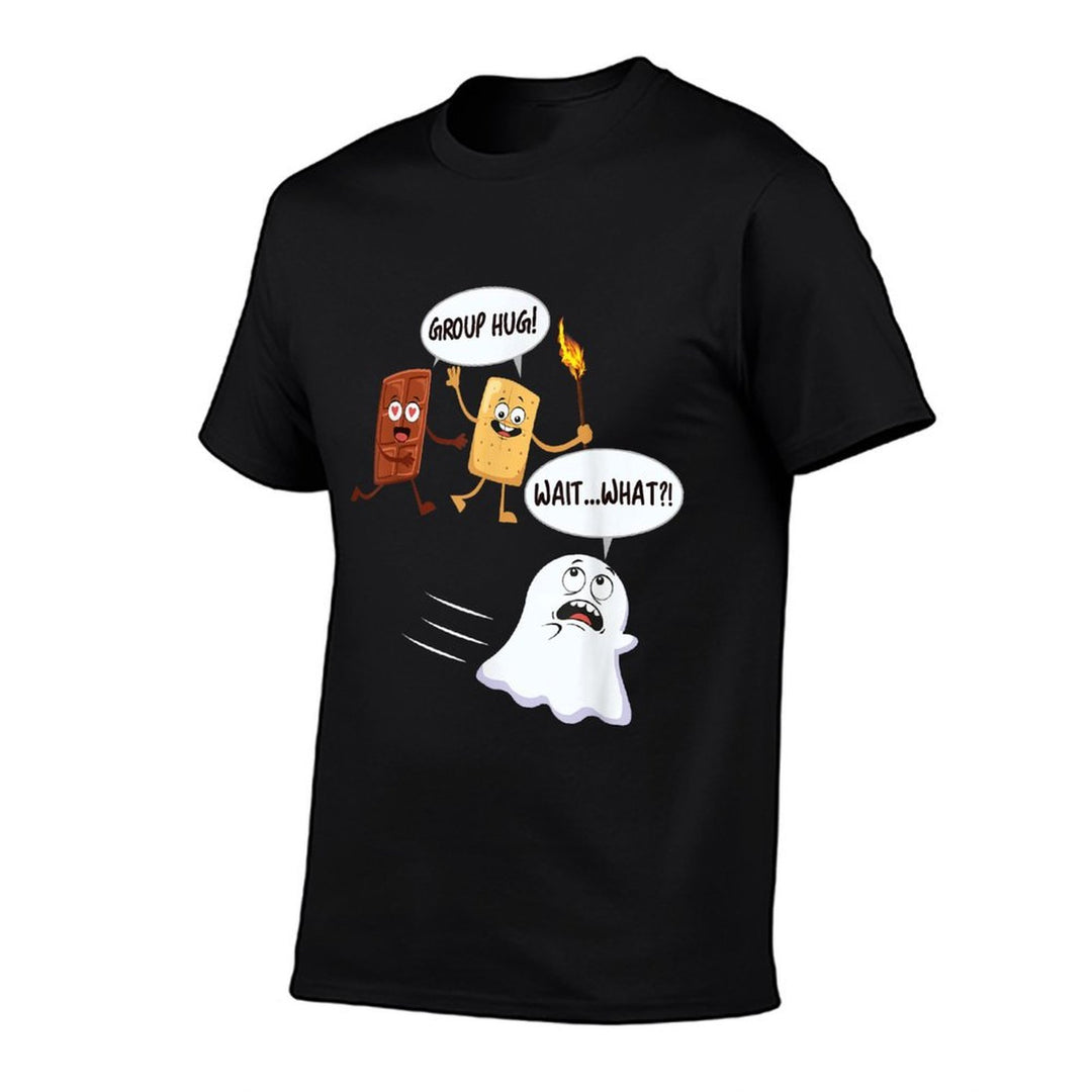 Funny Halloween Camping Smores Smores Marshmallow Ghost  Trendy Pattern T-Shirt