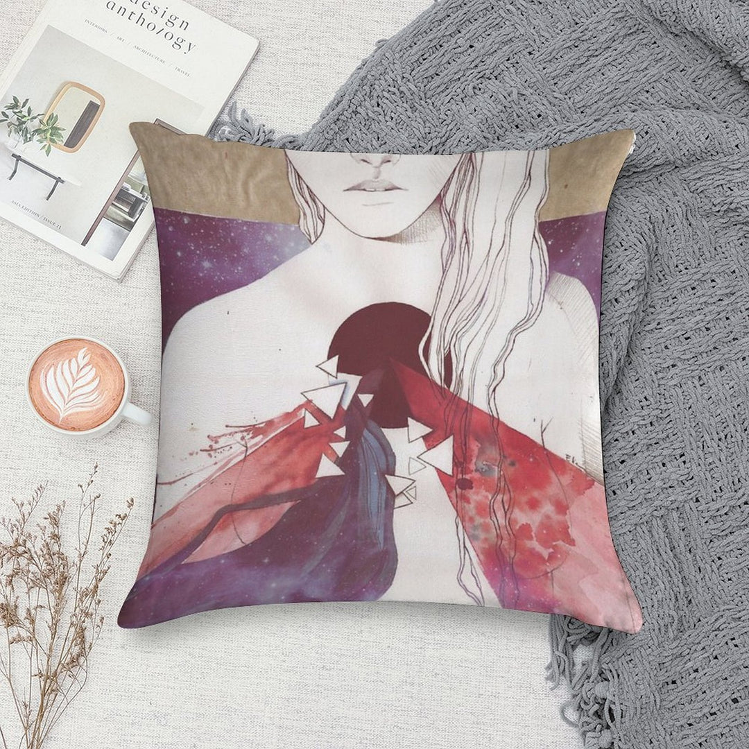 Supermassive Black Hole Soft High-Density Material Throw Pillow