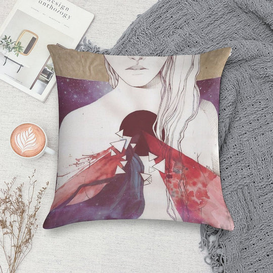 Supermassive Black Hole Soft High-Density Material Throw Pillow