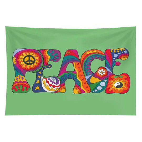 Psychedelic Peace Tapestry