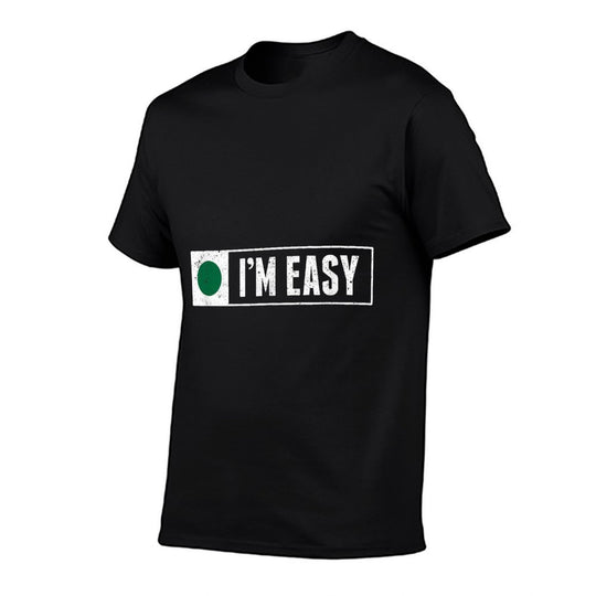 Funny Im Easy Snowboard Ski Mountain Sign Retro Vintage  Slim-fit Cut T-Shirt