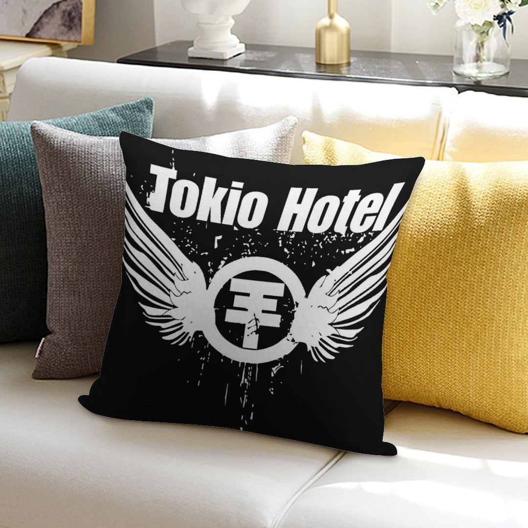 Tokio Hotel Merch Tokio Hotel Logo Soft Warmth Comfort Throw Pillow