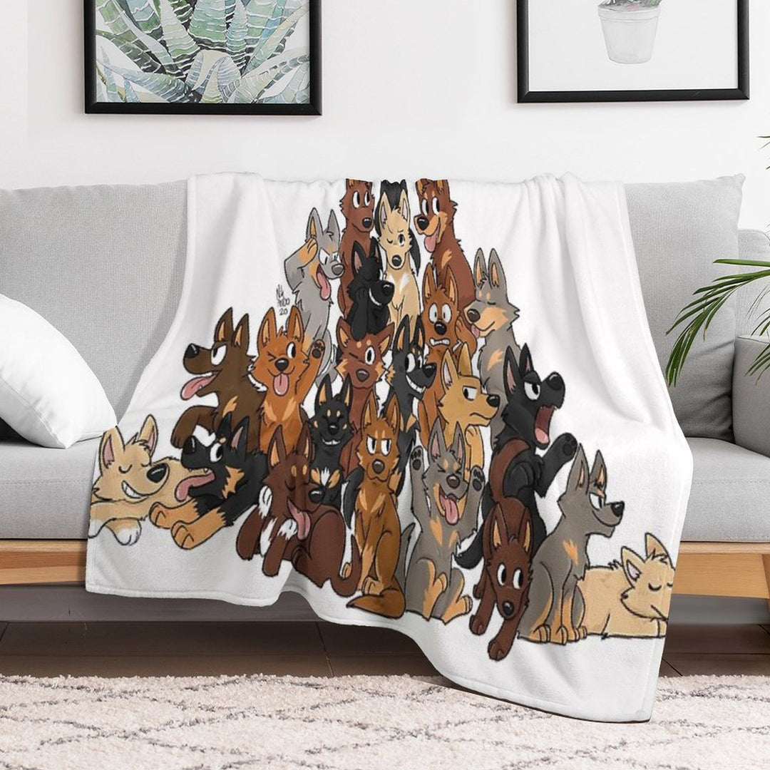 Kelpie Pile Gift-ready Throw Blanket