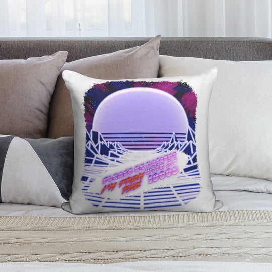 Born in The 1900s (Vapor Wave) Soft Home Decor Throw Pillow