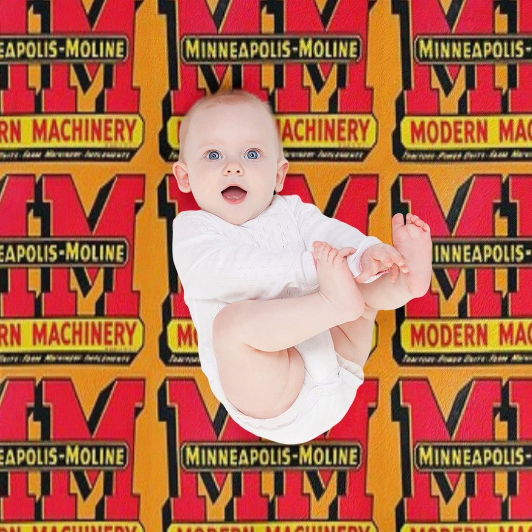 Minneapolis Moline Modern Machinery Comfort Throw Blanket