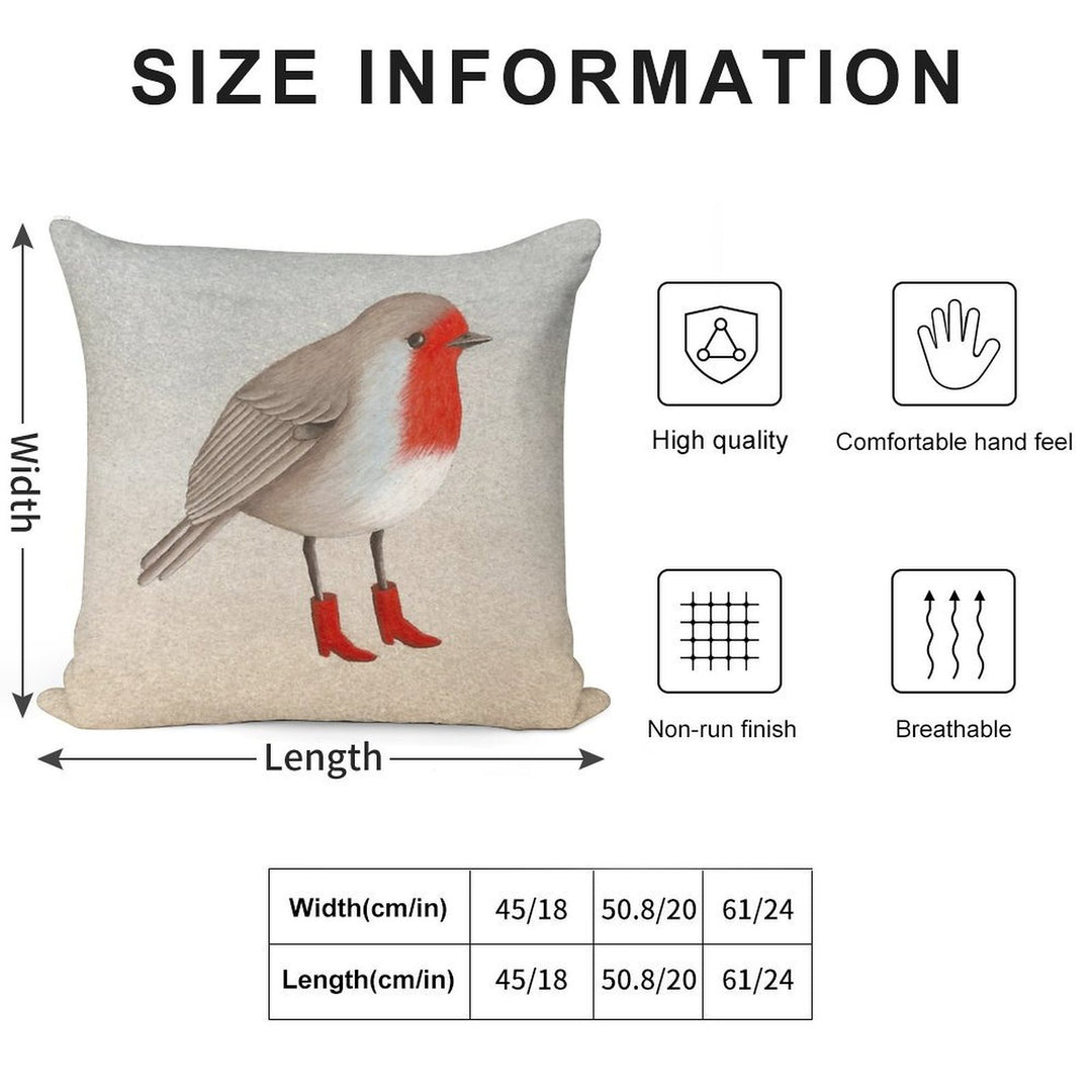 Robin Soft Luxury Feel Throw Pillow