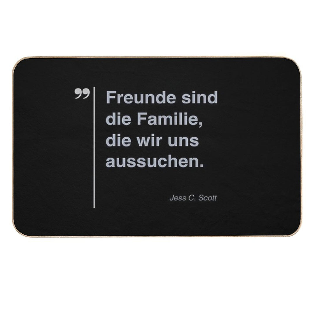 Jess C. Scott Zitat Über Freundschaft Auf Deutsch  Odorless Bath Mat