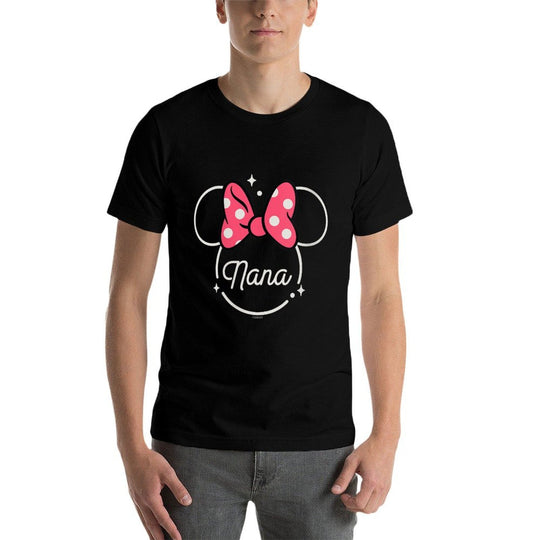Womens Disney Minnie Mouse Nana Grandma Icon Magic Mother’s Day  High-quality Stitching T-Shirt