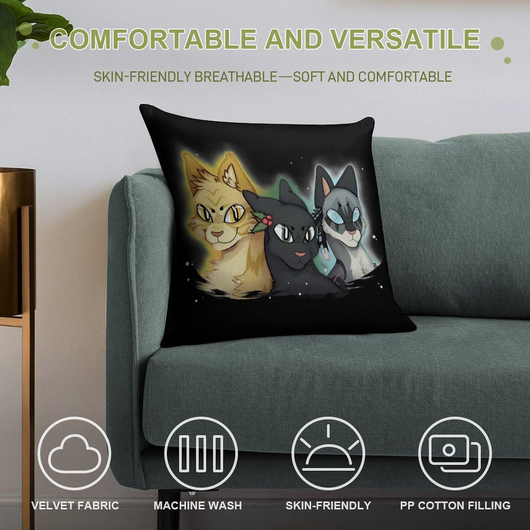 Power of Three Soft Easy Maintenance Throw Pillow