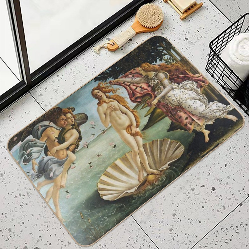 Birth of Venus - Botticelli  Fade-Resistant Bath Mat