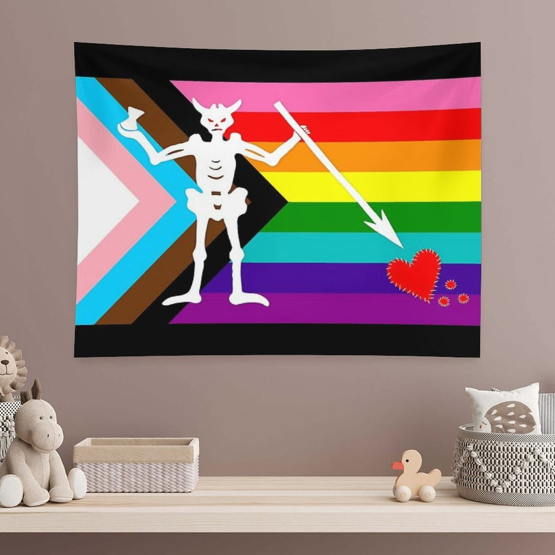 Blackbeard Pride Flag 2025 Tapestry