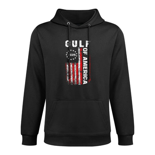 Gulf of USA America Funny USA Flag Colorfast Hoodie