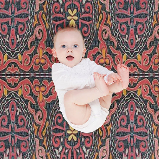 Red And Yellow Design Textile Art Shrink-resistant Throw Blanket