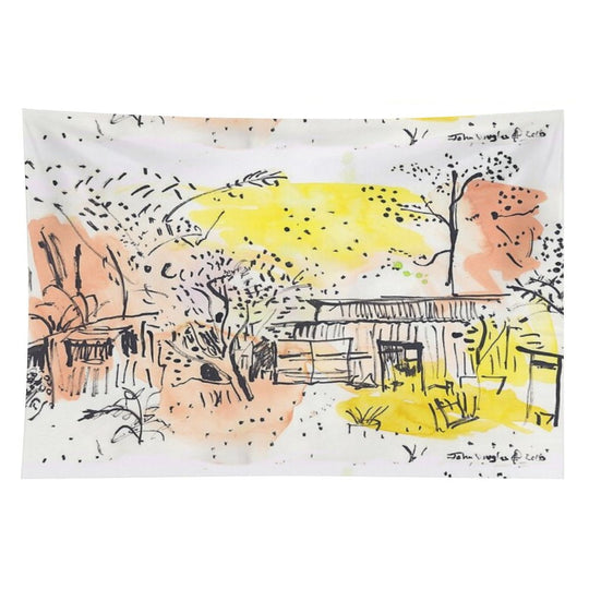 The Old Shed Out The Back Tapestry