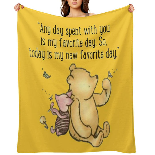 Winnie The Pooh Quote Gift-ready Throw Blanket