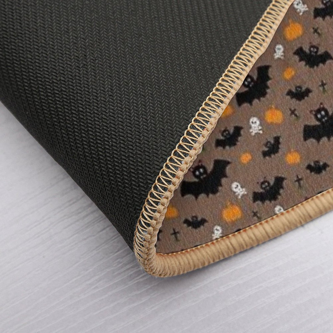 Spooky Season Ooky Bats  Absorbent Bath Mat