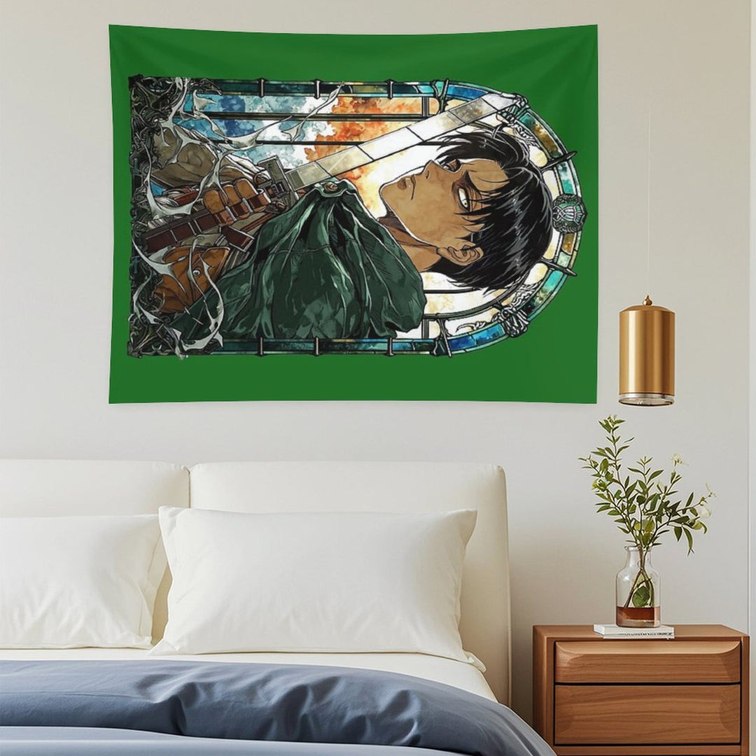 Scout Squad Leader Stained Glass Tapestry