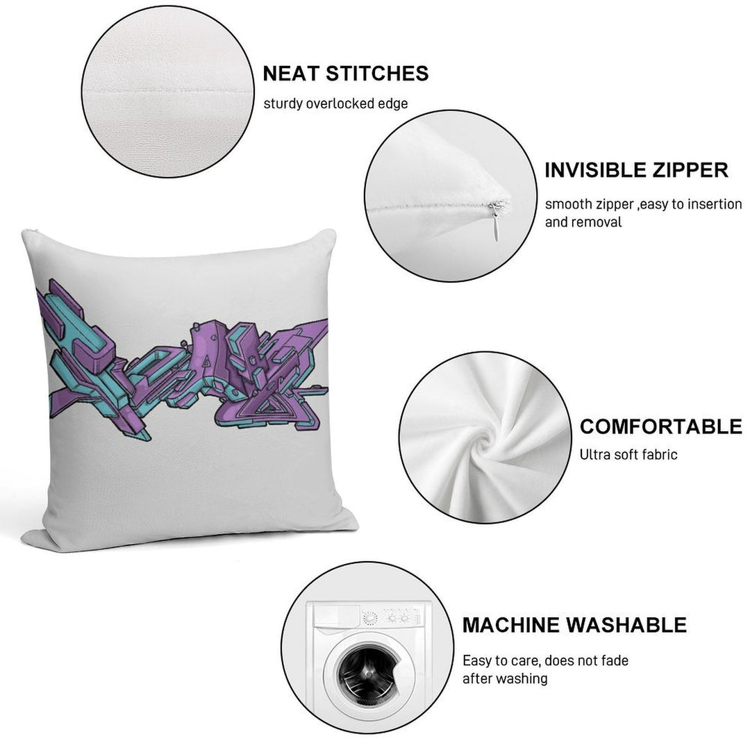 Grape Ice Soft Gift Ready Throw Pillow