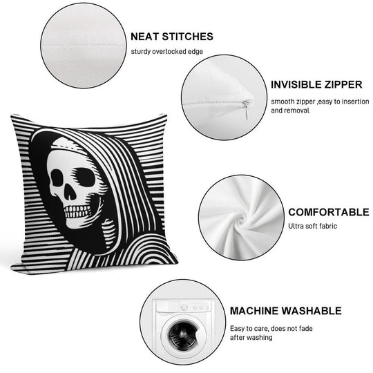 The Hooded Wanderer Soft Hidden Zipper Throw Pillow