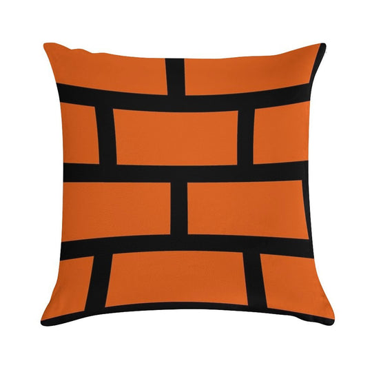 Brick Smash Soft Skin-Friendly Throw Pillow
