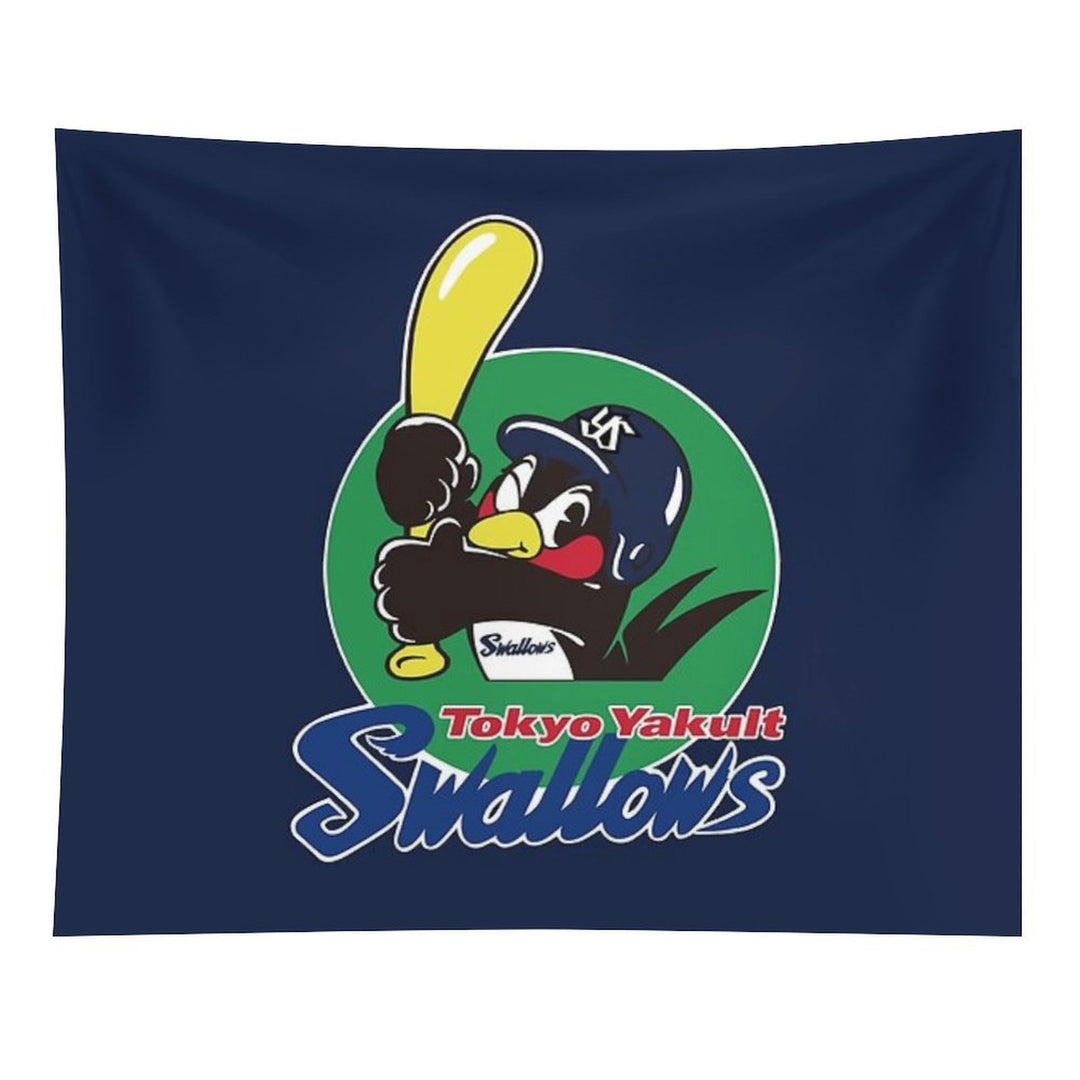 Tokyo Yakult Swallows Logo Tapestry