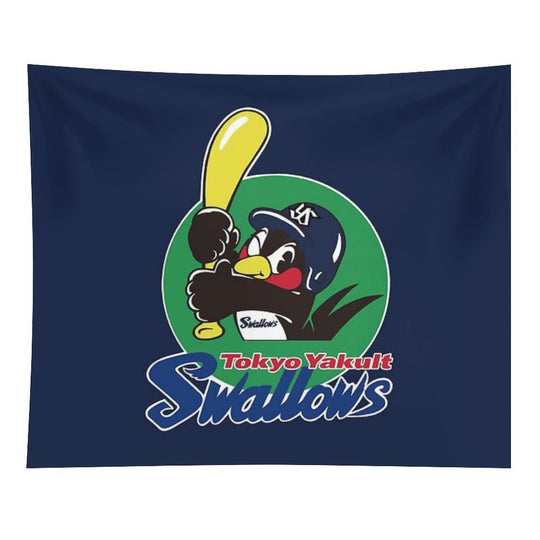 Tokyo Yakult Swallows Logo Tapestry