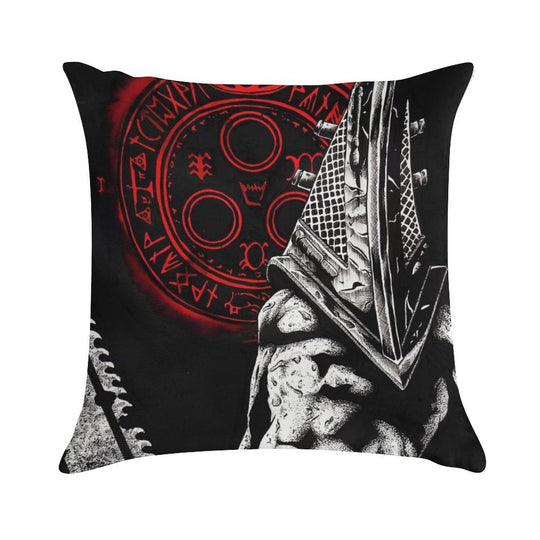 Scary Slow Villain Soft Reinforced Edging Throw Pillow