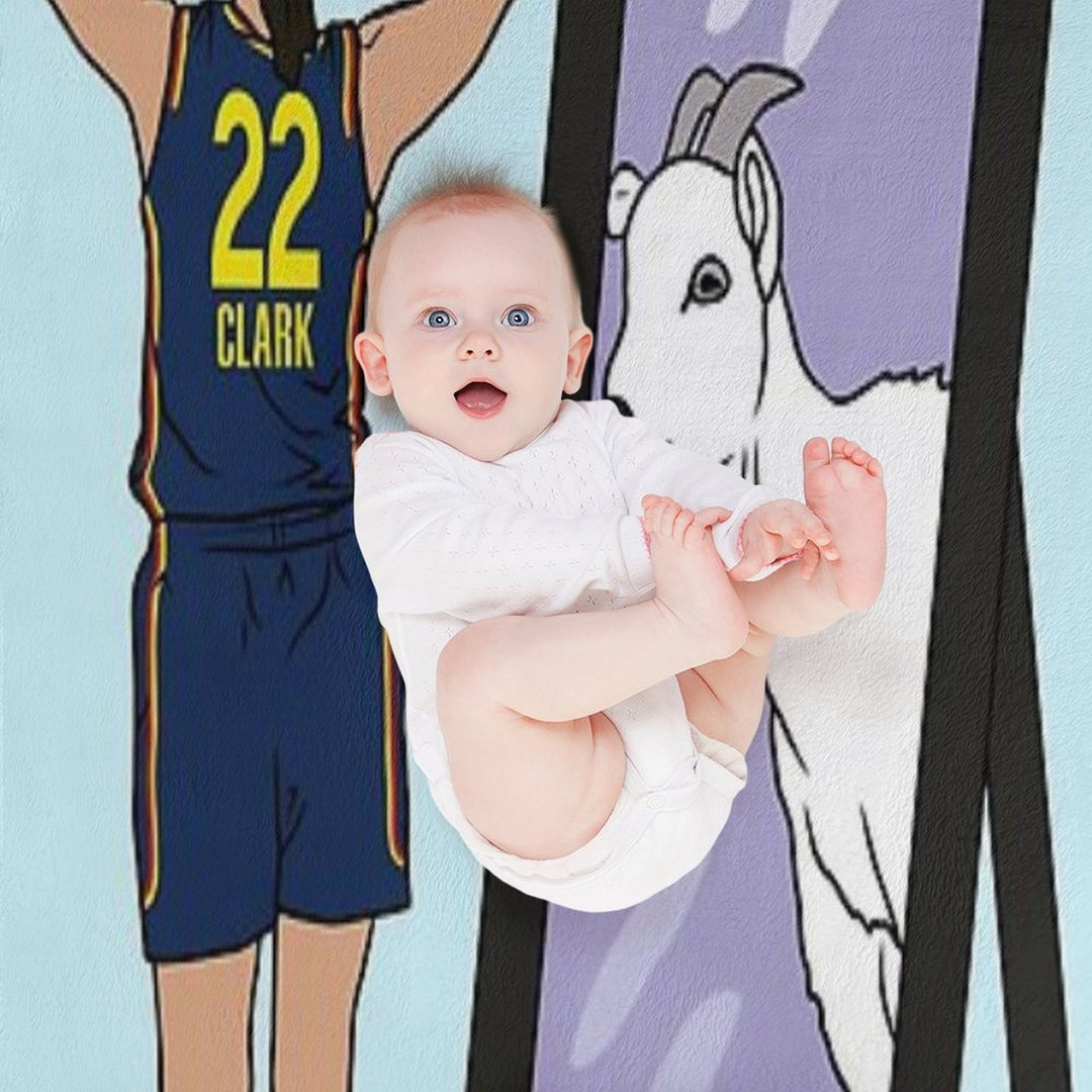Caitlin Clark Mirror GOAT (Indiana) Premium Throw Blanket