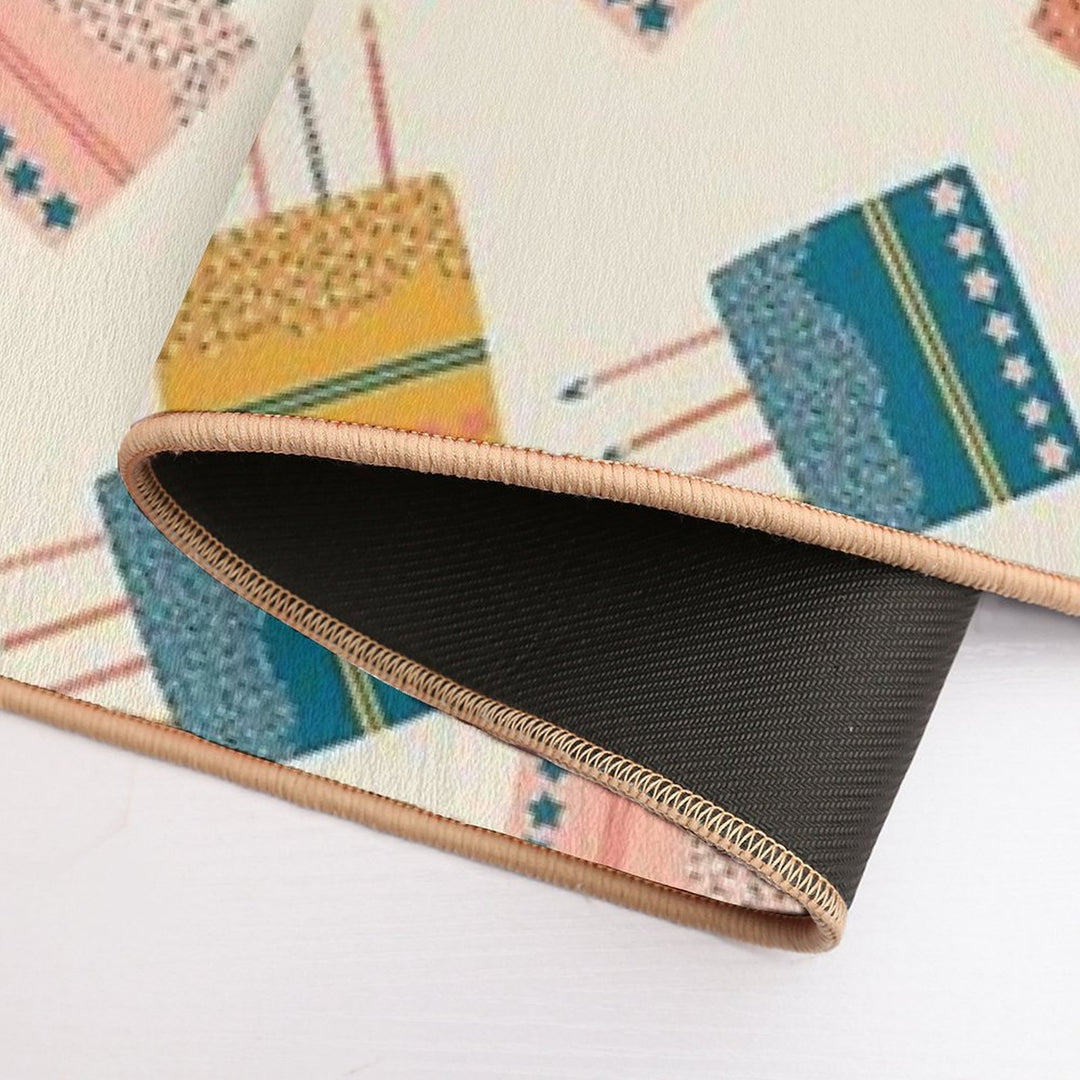 Merry And Bright Cakes Pattern  Stain-Proof Bath Mat