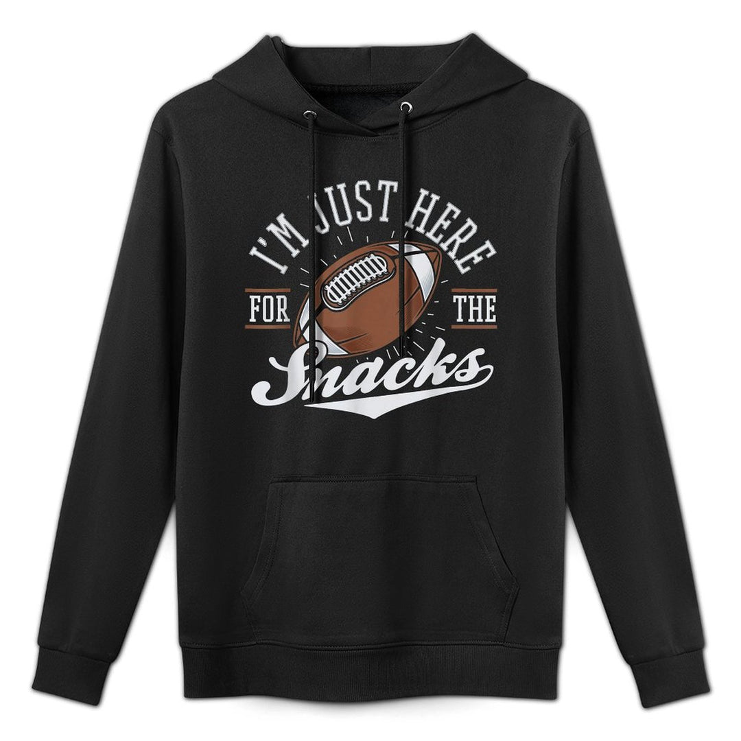 Im Just Here For The Snacks Funny Fantasy Football League Machine Washable Hoodie