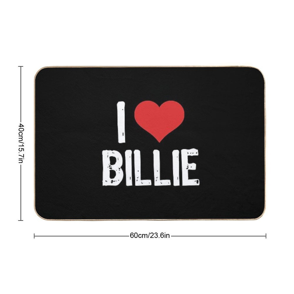 I Love Billie  Odorless Bath Mat