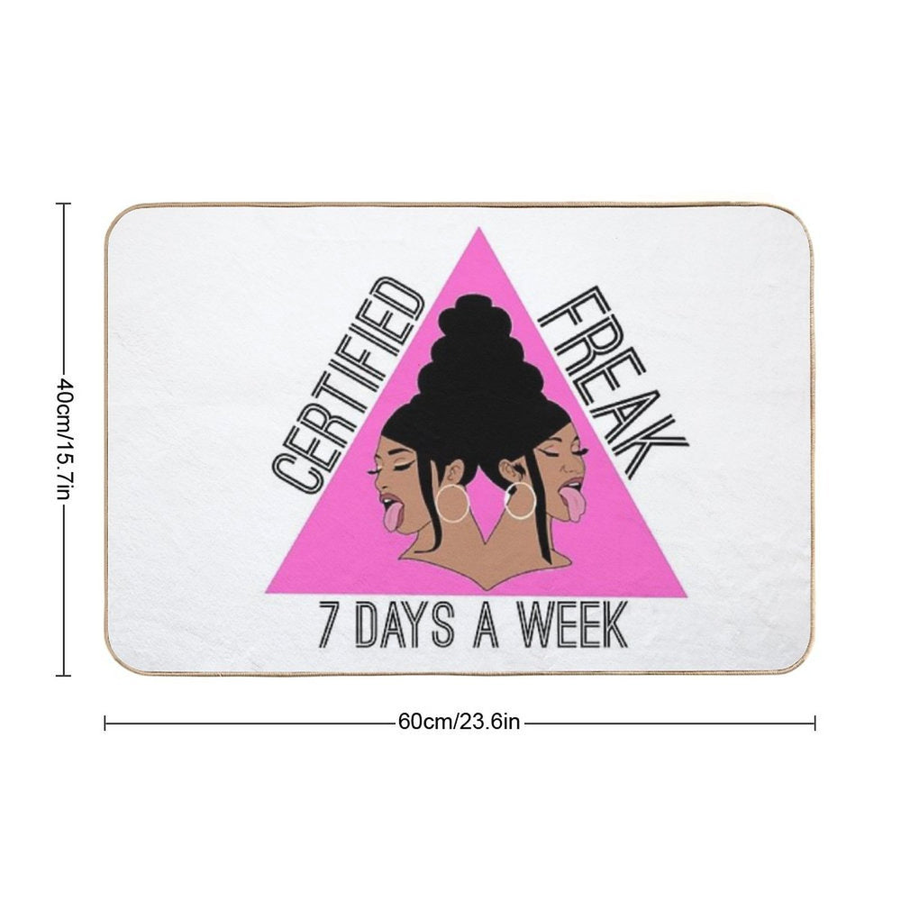 Certified Freak 7 Days A Week WAP Cardi & Megan  Anti-Trip Bath Mat