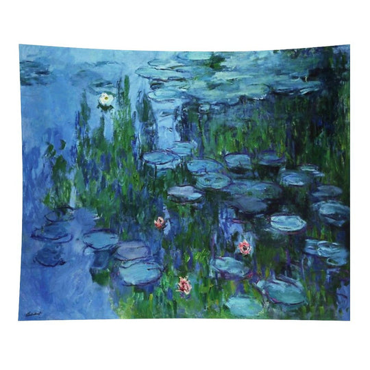 Claude Monet Water Lilies  Nymphéas Deep Color Tapestry