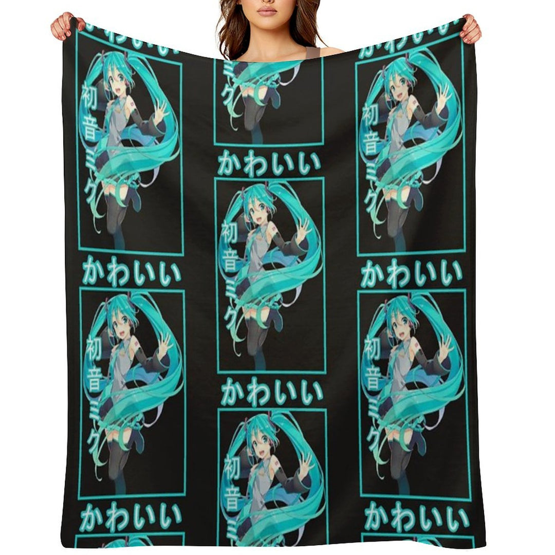Hatsune Miku  Classic Lightweight Throw Blanket