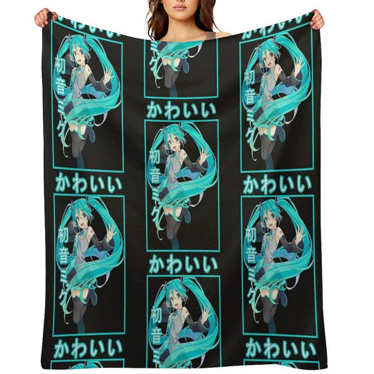 Hatsune Miku  Classic Lightweight Throw Blanket
