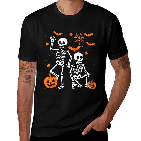 Womens Funny Anti Trump Halloween Skeleton  Eco-friendly Material T-Shirt