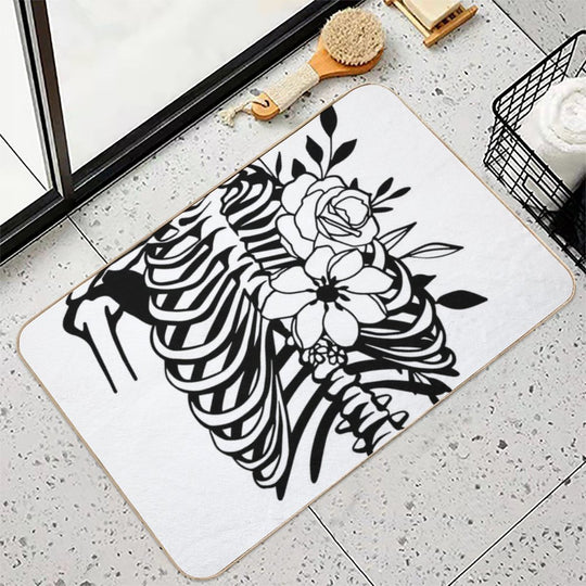 Skeleton Torso Durable Bath Mat