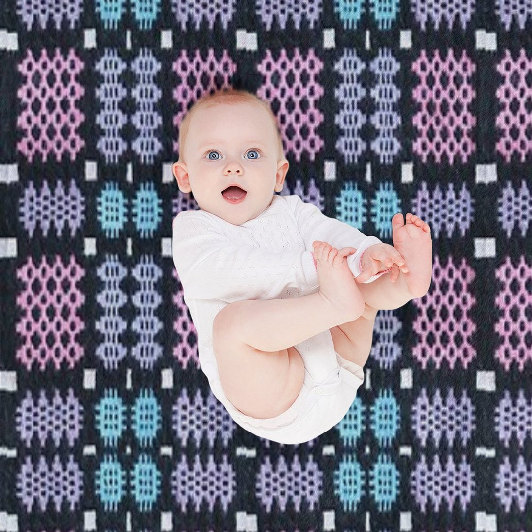 Traditional Woven Welsh Blanket Sustainable Throw Blanket