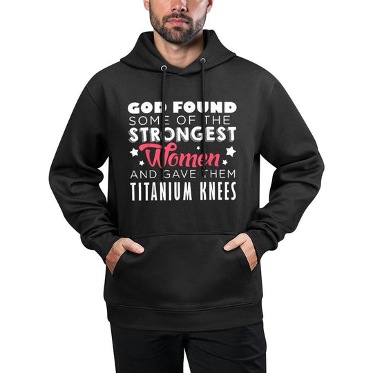 Knee Replacement Funny Strongest Women Recovery Quote Outfit Colorfast Hoodie