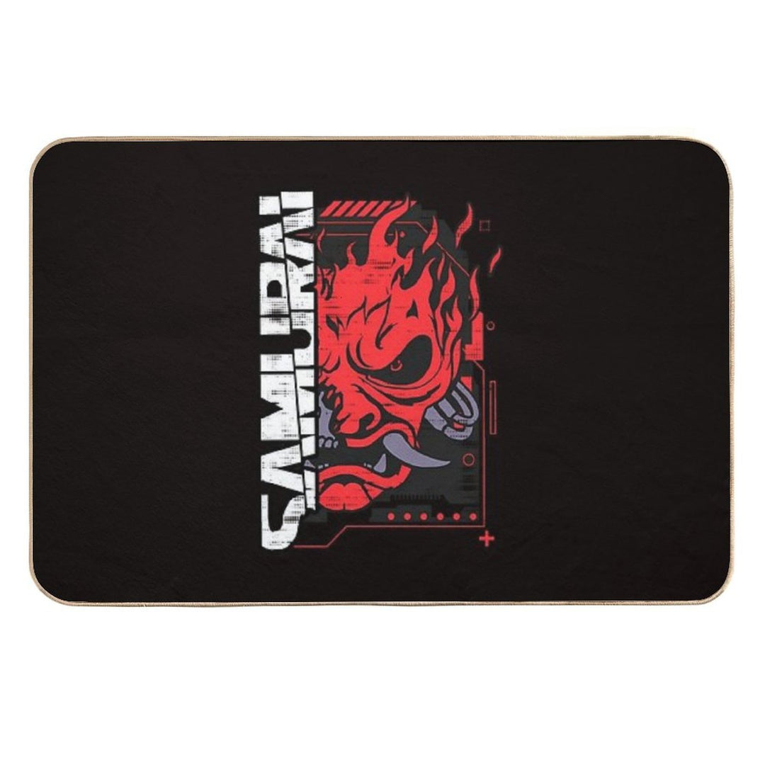 Samurai Rock Band  Pet-Safe Bath Mat
